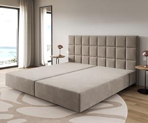 DELIFE Boxspringgestell Dream-Fine Mikrofaser Beige 200x200 cm