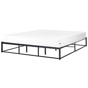 BELIANI Bed metaal zwart 180 x 200 cm VIRY