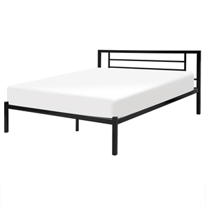 BELIANI Bed metaal zwart 160 x 200 cm CUSSET
