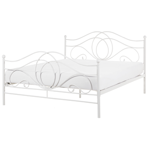 BELIANI Bed LYRA, sneeuwwit, 140x200