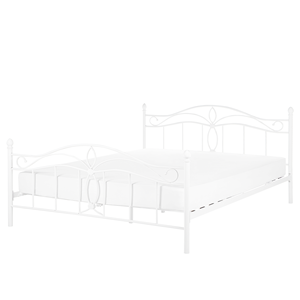 BELIANI Bed metaal wit 160 x 200 cm ANTLIA