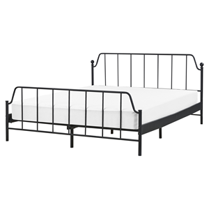 BELIANI Bed metaal zwart 160 x 200 cm MAURESSAC