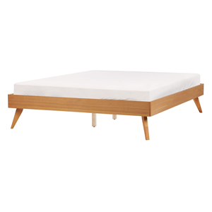 BELIANI Bed hout lichthout 140 x 200 cm BERRIC