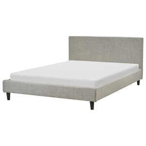 BELIANI Bed stof lichtgrijs 140 x 200 cm FITOU