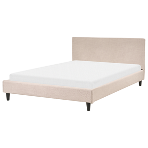 BELIANI Bed stof beige 140 x 200 cm FITOU