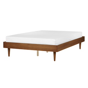 BELIANI Bed hout lichtbruin 140 x 200 cm TOUCY