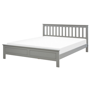 BELIANI Bed hout grijs 160 x 200 cm MAYENNE