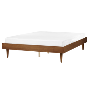 BELIANI Bed hout lichtbruin 160 x 200 cm TOUCY