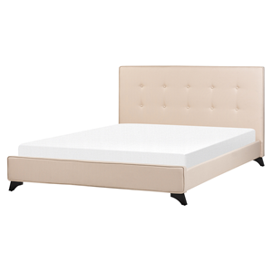 BELIANI Bed stof beige 160 x 200 cm AMBASSADOR