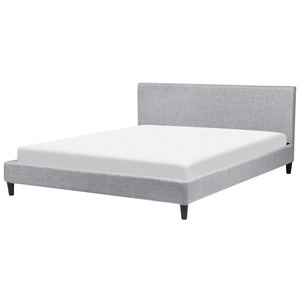 BELIANI Bed stof lichtgrijs 180 x 200 cm FITOU