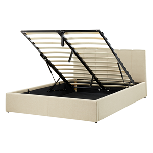 BELIANI Bed stof beige 140 x 200 cm DREUX