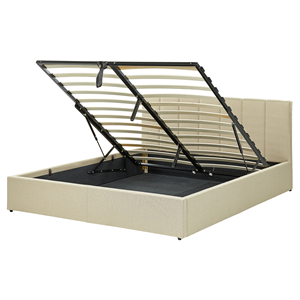 BELIANI Bed stof beige 160 x 200 cm DREUX