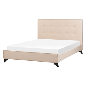 BELIANI Bed stof beige 140 x 200 cm AMBASSADOR