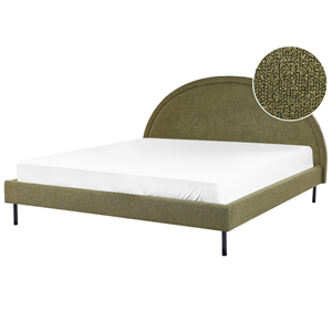 BELIANI Bed bouclé groen 180 x 200 cm MARGUT