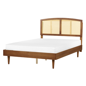 BELIANI Bed hout lichtbruin 140 x 200 cm VARZY