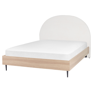BELIANI Bed stof wit 160 x 200 cm MILLAY