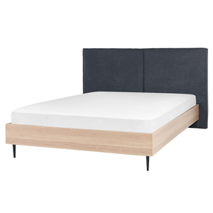 BELIANI Bed stof donkergrijs 160 x 200 cm IZERNORE