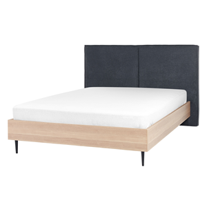 BELIANI Bed stof donkergrijs 140 x 200 cm IZERNORE