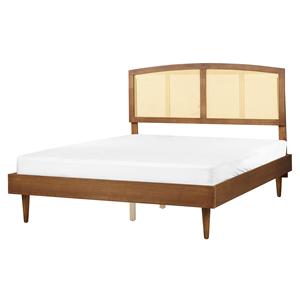 BELIANI Bed hout lichtbruin 160 x 200 cm VARZY