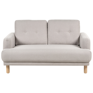 BELIANI Tweezitsbank stof taupe TUVE