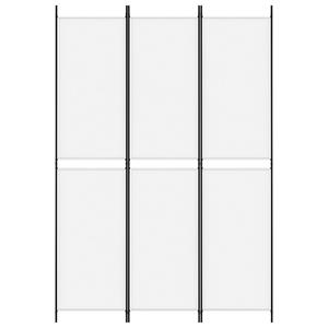 vidaXL Kamerscherm met 3 panelen 150x220 cm stof wit