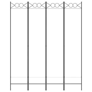 vidaXL Kamerscherm met 4 panelen 160x200 cm stof wit