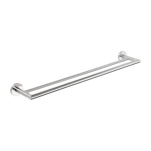 Sapho Dubbele Handdoekhouder  X-Steel Hangend 65x5.5 cm Geborsteld RVS 