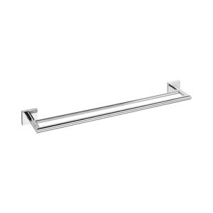 Sapho Dubbele Handdoekhouder  X-Square Hangend 65x5.5 cm Chroom 