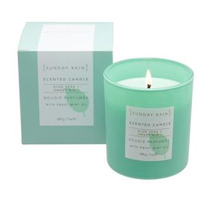Sunday Rain Aloe & Sweet Mint Geurkaars 200 g