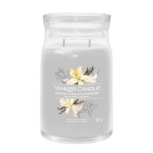 Yankee Candle Signature Grote Kaarsensiver Gerookt Vanille En Kasjmier 567 g