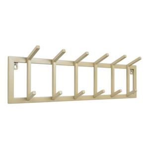 LOFT42 Kapstok Jaimy Single - Beige – Metaal – 6 Dubbele Haken - 80x24x12