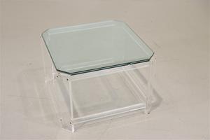 Whoppah Vintage Salontafel Plexiglass/Glass - Tweedehands