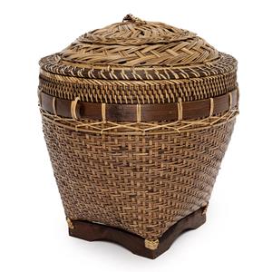 Bazar Bizar Mand Colonial Storage Rattan, 45cm hoog - Naturel Bruin