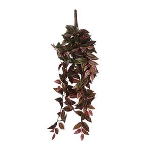 Mica Decorations Tradescantia Kunst Hangplant - H54 cm - Bordeaux