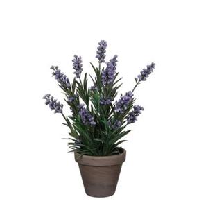 Mica Decorations Lavendel Kunstplant - H33 x Ø20 cm - Blauw