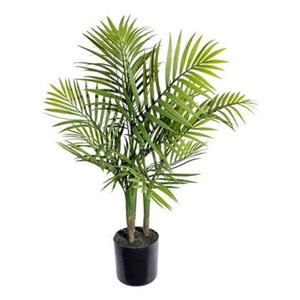 Kopu Kunstplant Bergpalm 65 cm 3 stammen - in zwarte pot - Nepplant