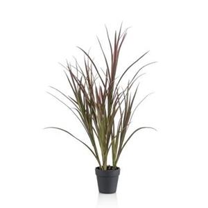 Emerald Bellatio flowers & plants Kunstplant - siergras Burgundy - 90 cm