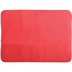 MSV Badkamerkleedje|badmat voor op de vloer - rood - 50 x 70 cm