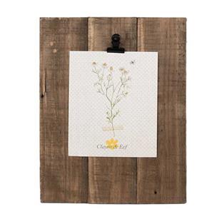 Clayre & Eef Fotolijst 25x3x32 cm Bruin Hout Fotohouder