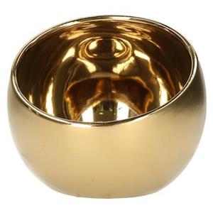 Countryfield theelichthouder|kaarsenhouder - goud - H9 cm