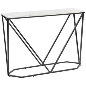 Beliani  HAZEN - Sidetable - Wit|Zwart - MDF