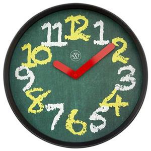 NeXtime Wandklok 30cm-Stil-Groen-Plastic-nXt Chalkboard