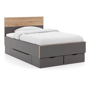 Goossens Bedframe Peder, 120 x 200 cm met 3 bedlades