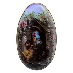 Decoratie Ei 11 cm Paars Aluminium