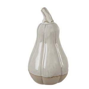 Clayre & Eef Decoratie Pompoen 15 cm Beige Porselein