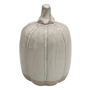 Clayre & Eef Decoratie Pompoen 15 cm Beige Porselein