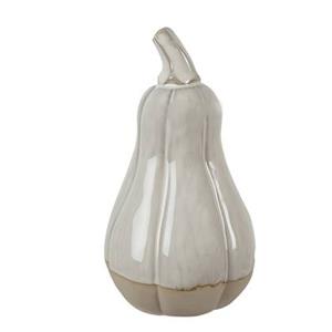 Clayre & Eef Decoratie Pompoen 18 cm Beige Porselein