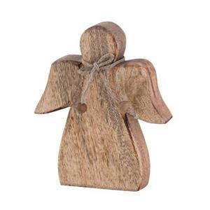 Sfeer voor jou SVJ Decoratieve Engel - 3x5x15 cm - Hout - Naturel