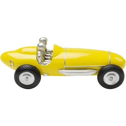 Kare Design Kare Decofiguur Racing Car Yellow 9cm