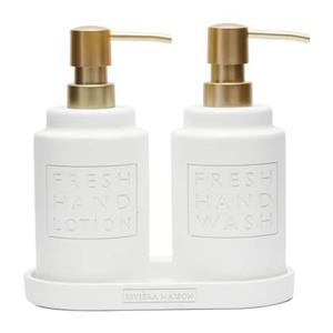 Rivièra Maison Riviera Maison Zeeppompje, handzeep & Dispenser Handlotion set - Fresh